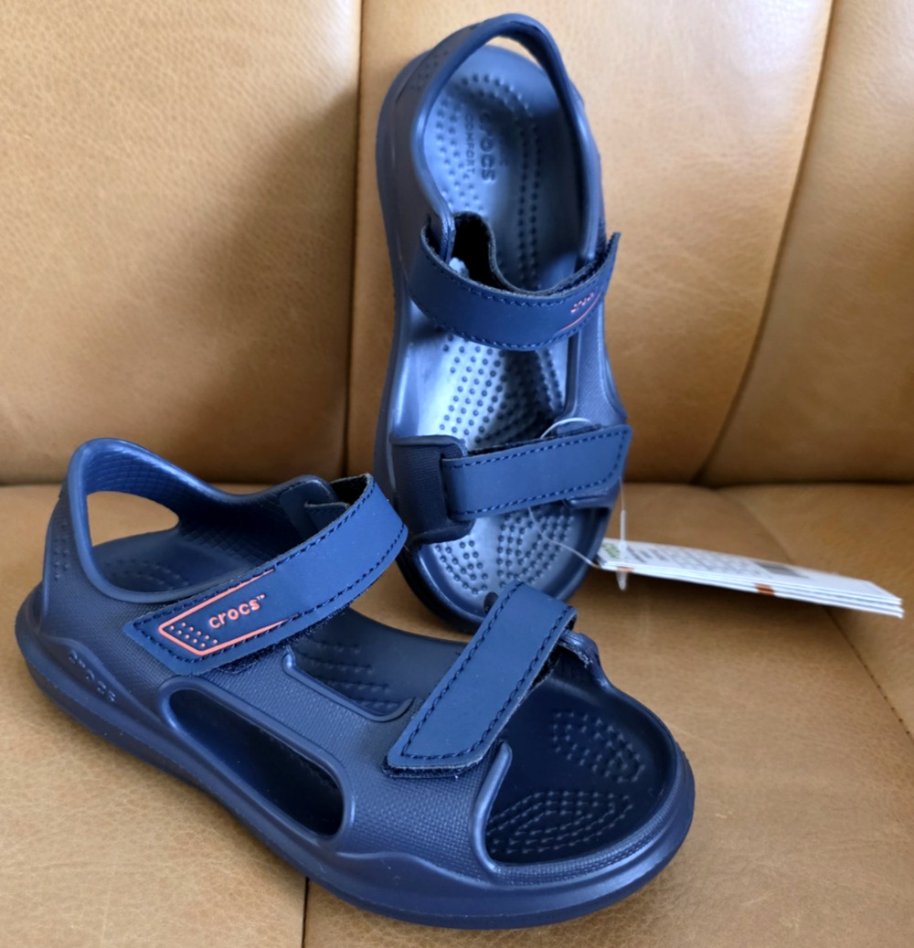 Crocs Swiftwater Expedition Sandals Kid's Size c10 Navy/Navy NEW WITH TAGS